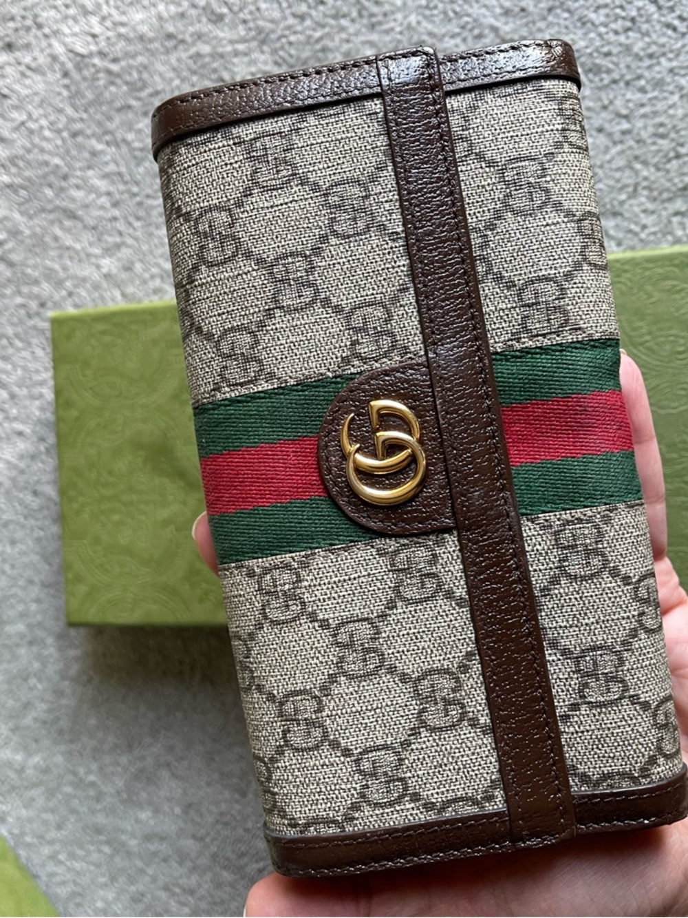 Authentic Gucci  web sherry line long wallet - Picture 3 of 10